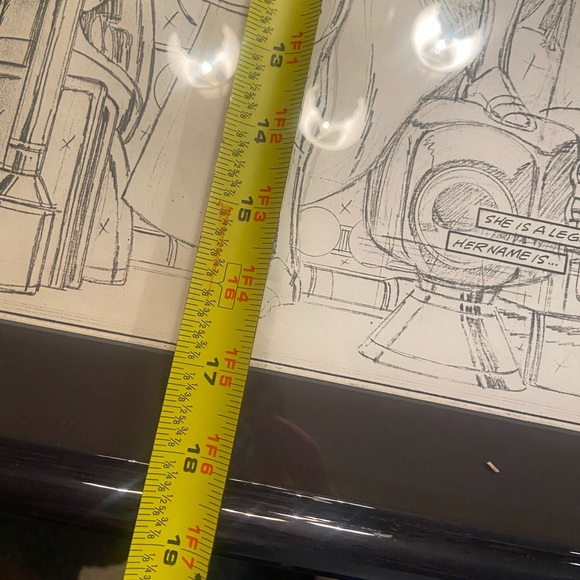 Dave Cockrum’s Iron Maiden from revival of THUNDER Agents Framed Black and White - Picture 11 of 17